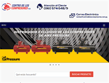 Tablet Screenshot of centrodeloscompresores.com.py